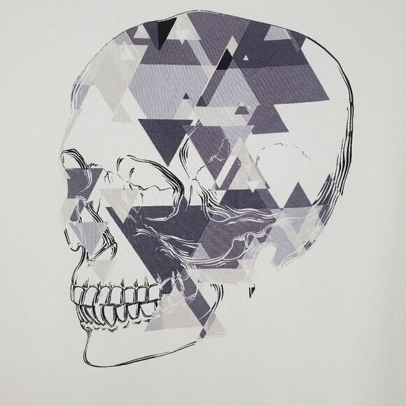 Robert Graham "Leon" Skull Design Short Sleeve Cotton Crewneck TShirt - Picture 2 of 8